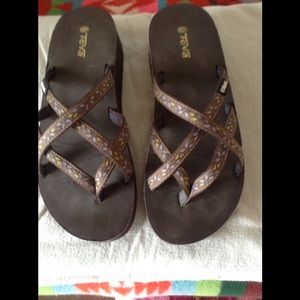 Teva wedge flip flops